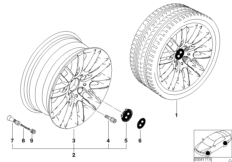 BMW LA wheel, parallel spoke 82