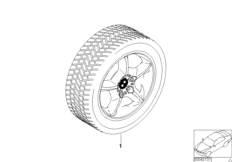 Winter wheel w.tire star sp.57 - 17