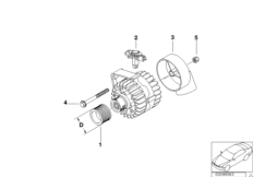 Generator single parts 90/110A Bosch