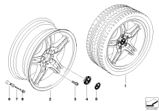 BMW LA wheel/double spoke 125