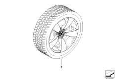 Winter wheel w.tire star sp.138 - 17