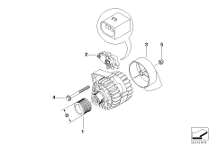 Generator single parts 120A Bosch