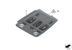 Switch unit roof w emergency call button