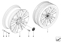 BMW LA wheel, W spoke 263