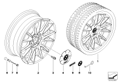 BMW LA wheel Individual w. V spokes 228