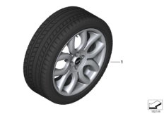 Winter wheel w.tire flame sp.R97 - 17