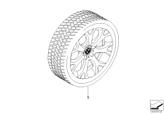 Winter wheel with tire Y-spoke 211 - 19