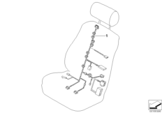 Wiring harness, Basis/Sport seat