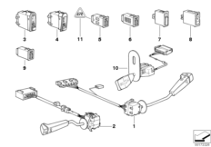 Steering column switch/various switches