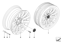 BMW LA wheel, multispoke 282