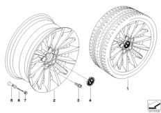 BMW LA wheel, multispoke 284