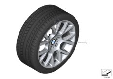 Winter wheel w.tire double sp.238 -19