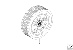 Winter wheel w.tire double sp.154 -16
