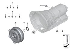 GA8HP75Z torque converter/seal elements