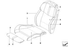 Individual cover Sport seat front KA 335