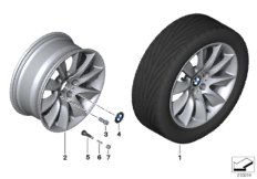 BMW LA wheel Turbine Styling 329 - 18''