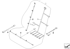 Supplementary wiring harnesses, seat