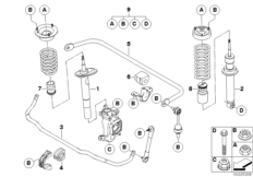Single parts for Sport suspension