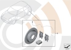 Service Kit, brake rotors / Value Line