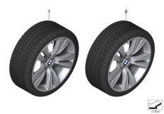 Winter wheel w.tire double sp.309 -19
