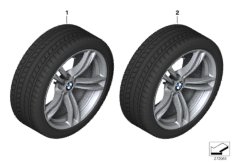 Winter wheel w.tire M doub.sp.408M-19