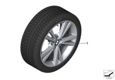 Winter wheel w.tire double sp.385 -18