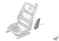 Individual airbag for seat, front