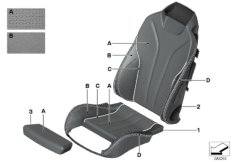 Individ. cover Sport seat perf. leather