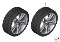 Winter wheel w.tire M doub.sp.409M-20