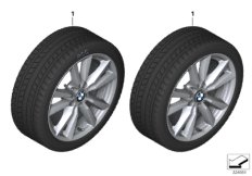 Winter wheel w.tire double sp.446 -18