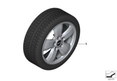 Winter wheel w.tire heli sp.492 - 15