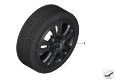 Winter wheel w.tire double sp.510 - 17