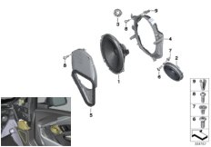 Individual parts, speaker, front