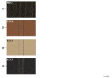 Sample chart Luxury Line upholst. colors