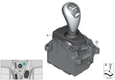 Gear selector switch twin-clutch gearbox