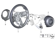 MINI Yours Sport steering wheel airbag