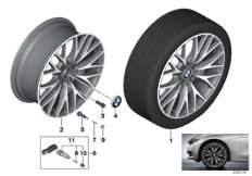 BMW LA wheel Cross-Spoke 404-20''