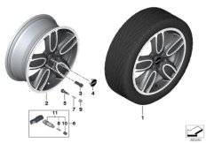 MINI LA wheel Cup Spoke 2-Tone 563-18''