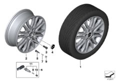 MINI LA wheel Vanity Spoke 504 - 18''