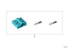 Rep. kit for socket housing, 6-pin