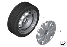 Winter wheel with tire steel - 16