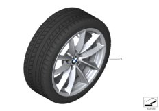 Winter wheel with tire V-spoke 618 - 17