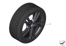 Winter wheel w.tire double sp.385 -17