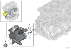 Cooling system-thermostat housing