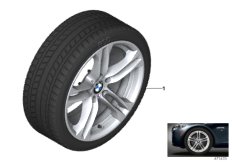 Winter wheel w.tire M doub.sp.613M-18