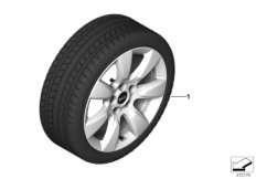 Winter wheel w.tire imprint sp.530-17
