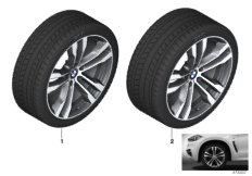 Winter wheel w.tire M doub.sp.468M-20