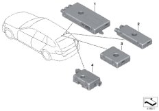 Separate components for antenna system