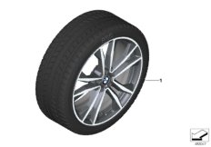 Winter wheel w.tire M doub.sp.715M-19