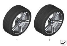 Winter wheel w.tire M doub.sp.705M-19